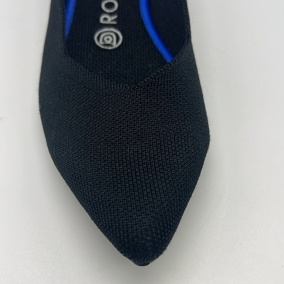 Rothy's - The Pointe Black Solid Pointed Toe Lightweight Classic Ballet Flats 8 - Picture 4 of 14